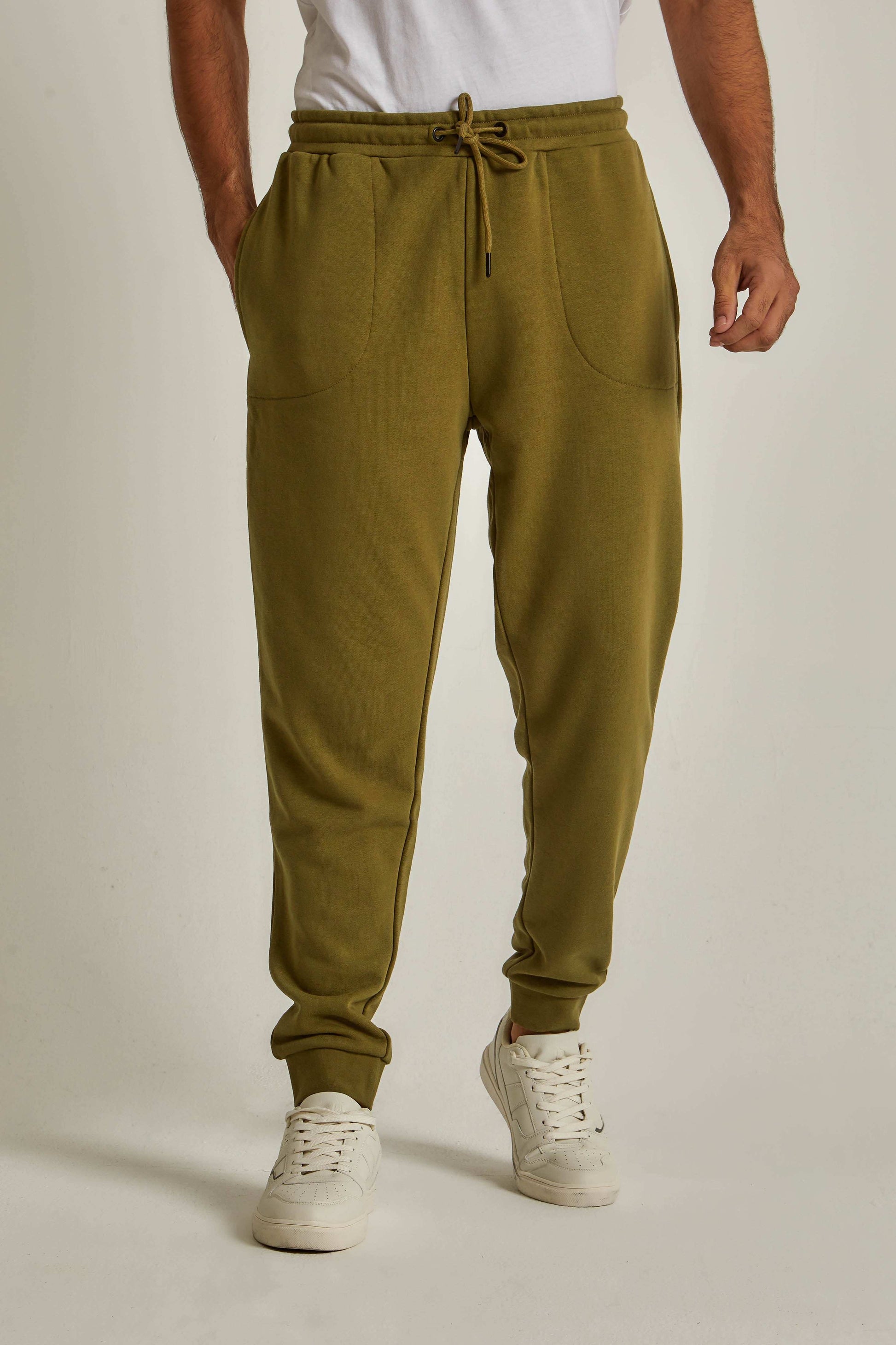Men Regular Fit Sweat Pant - Green