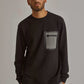 Men Regular Fit Sweat Shirt - Black