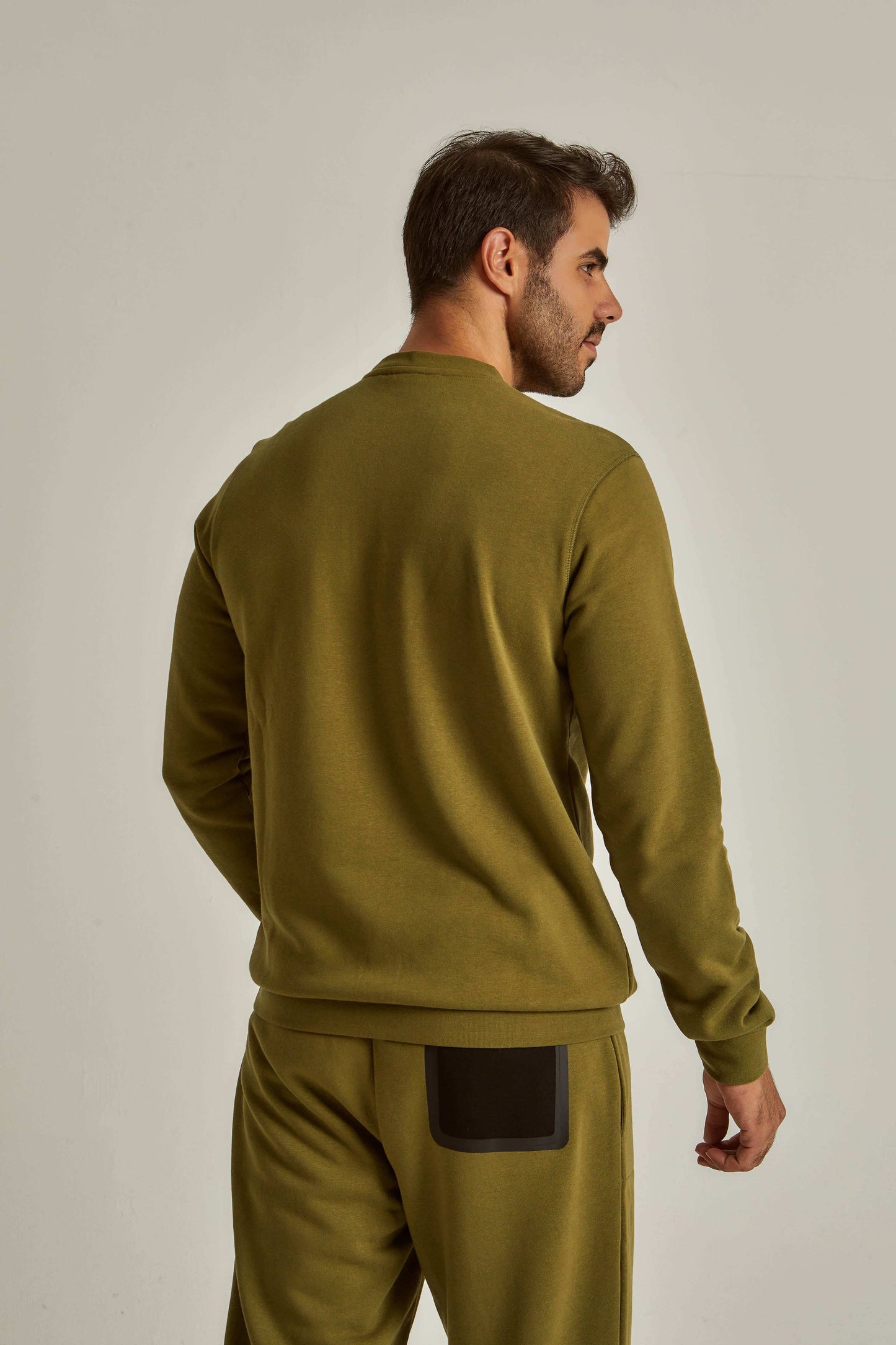 Men Regular Fit Sweat Shirt - Green
