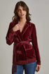 Women Regular Fit Jacket - Burgundy