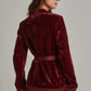 Women Regular Fit Jacket - Burgundy