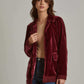 Women Regular Fit Jacket - Burgundy