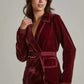 Women Regular Fit Jacket - Burgundy