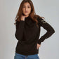 Women Regular Fit Pullover - Black