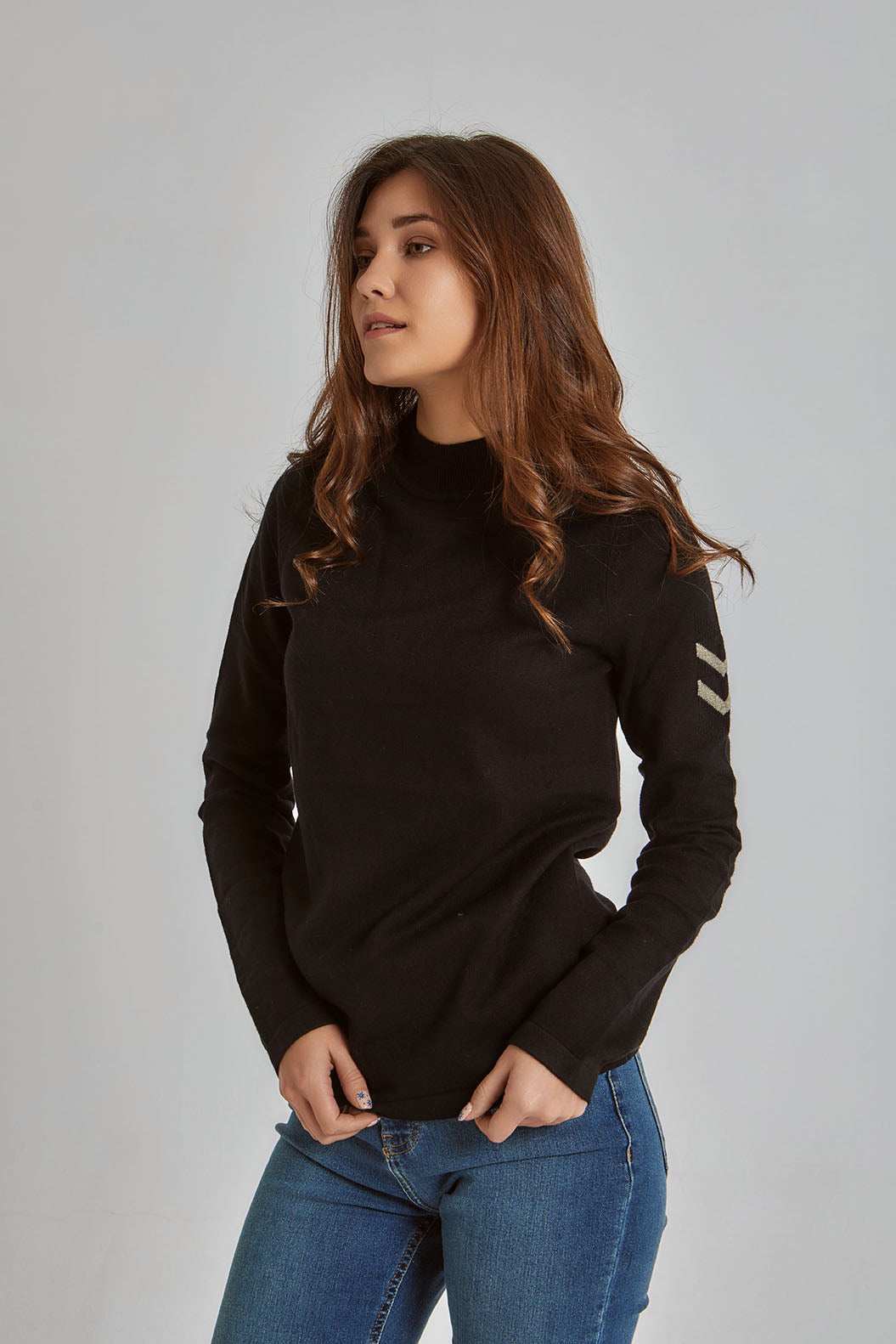 Women Regular Fit Pullover - Black