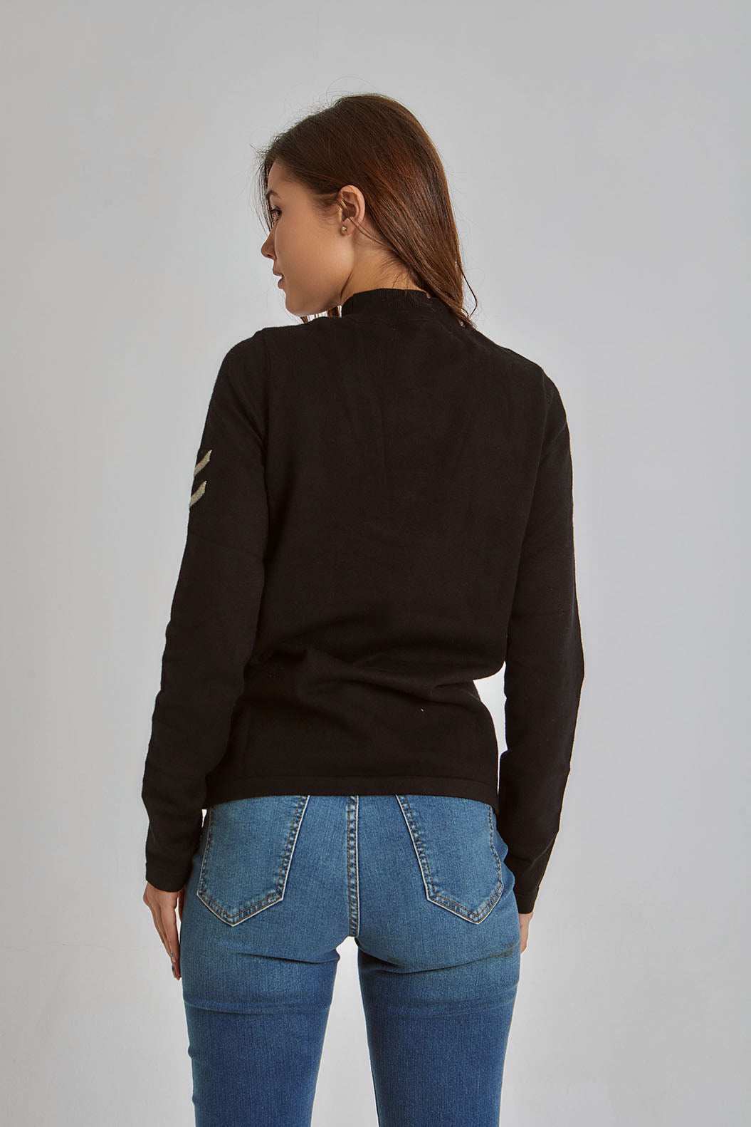 Women Regular Fit Pullover - Black