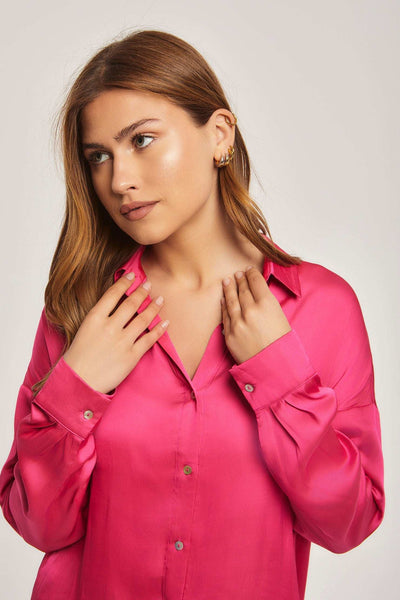 Women Regular Fit Blouse - Pink