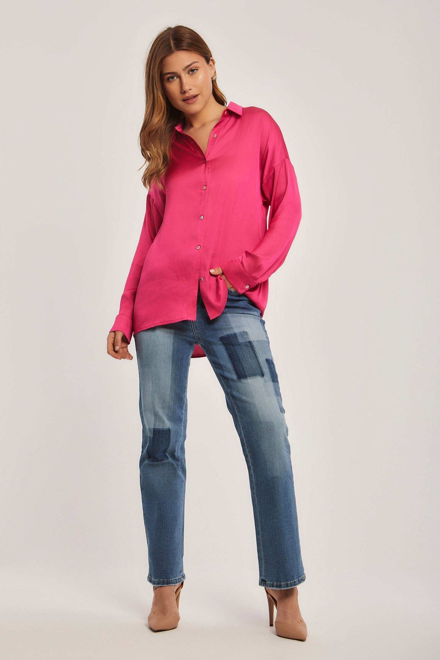 Women Regular Fit Blouse - Pink