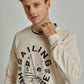 Men Regular Fit Sweat Shirt - Off White
