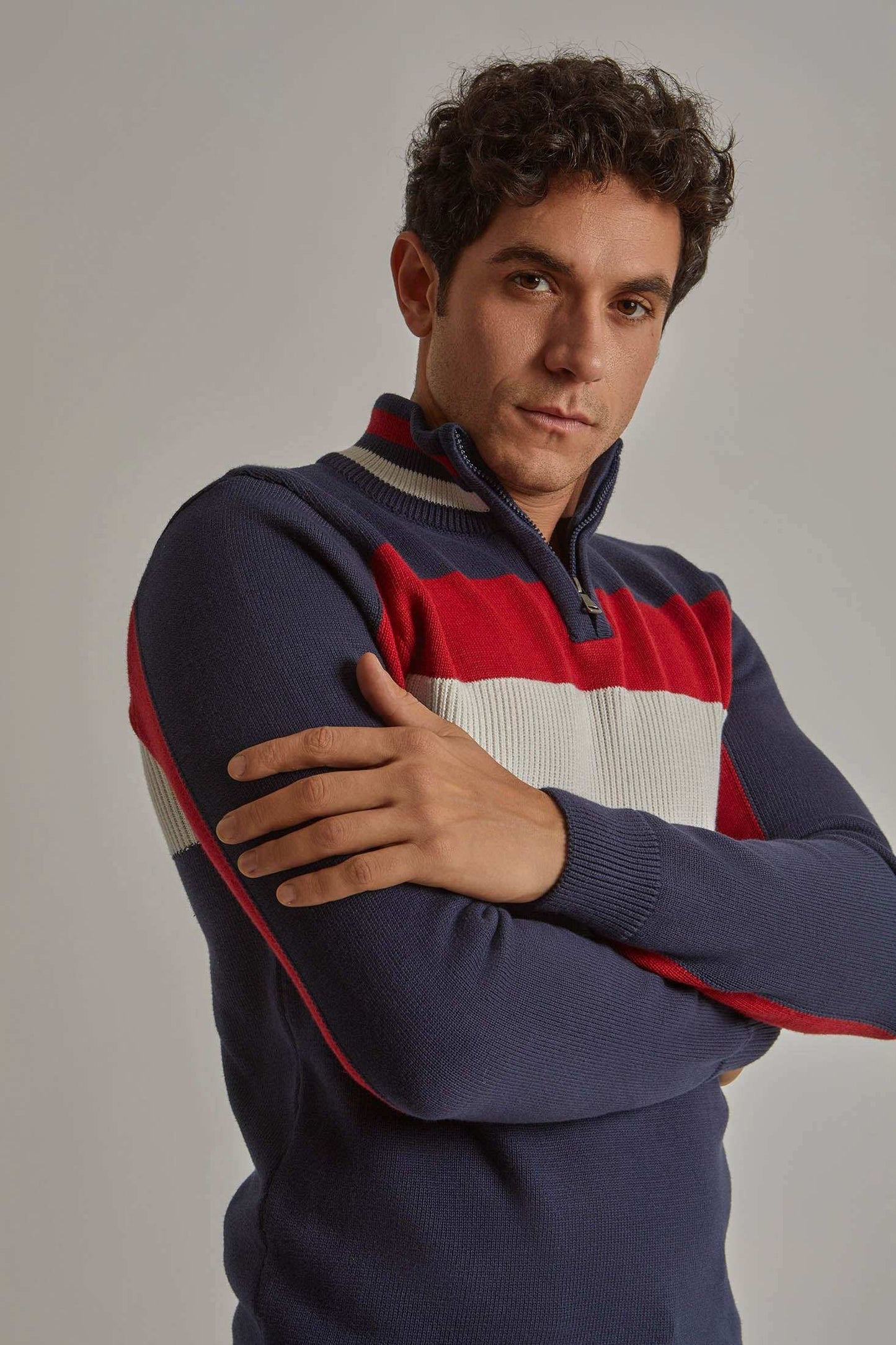 Men Regular Fit Pullover - Navy