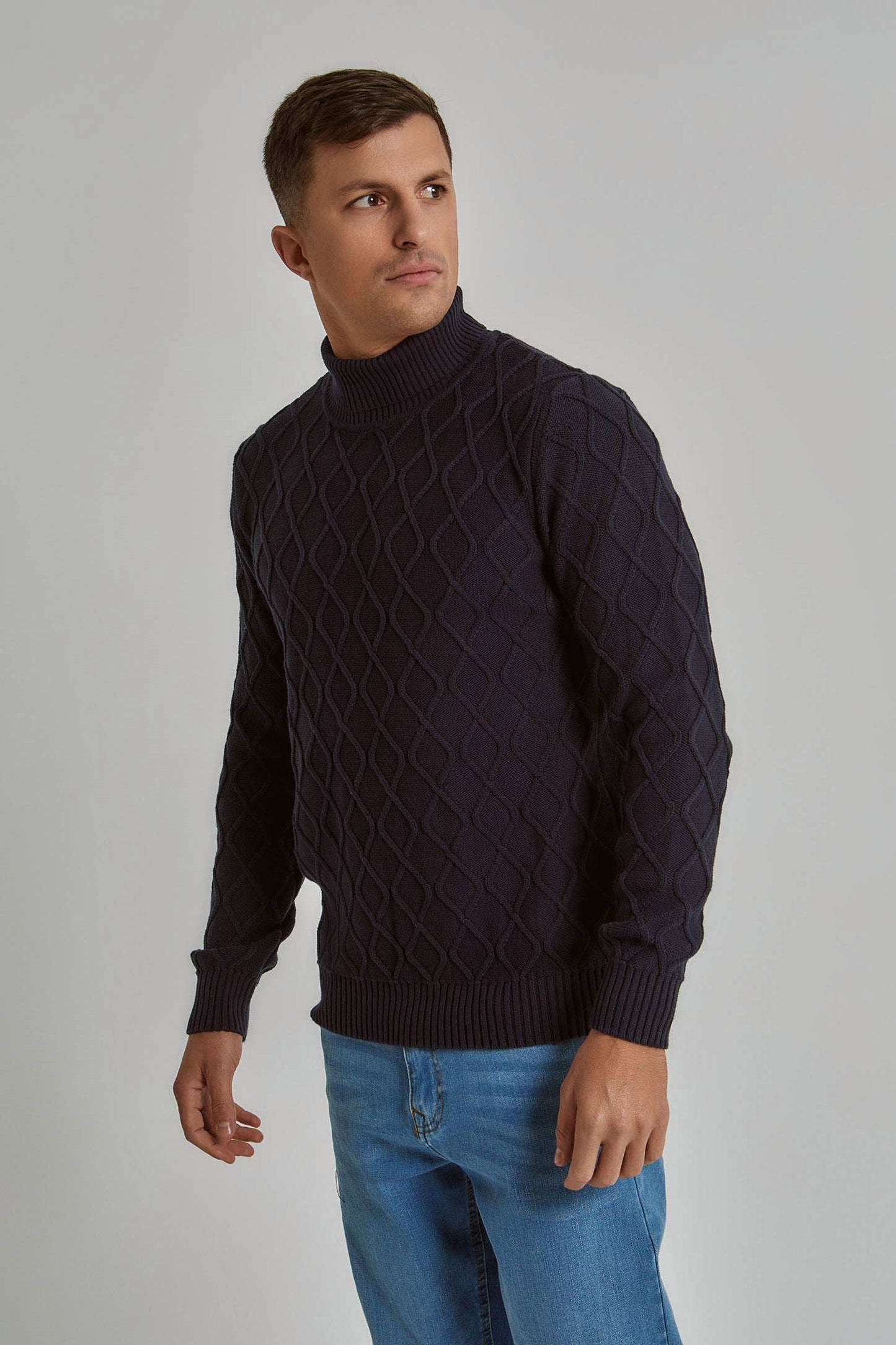 Men Regular Fit Pullover -  Blue