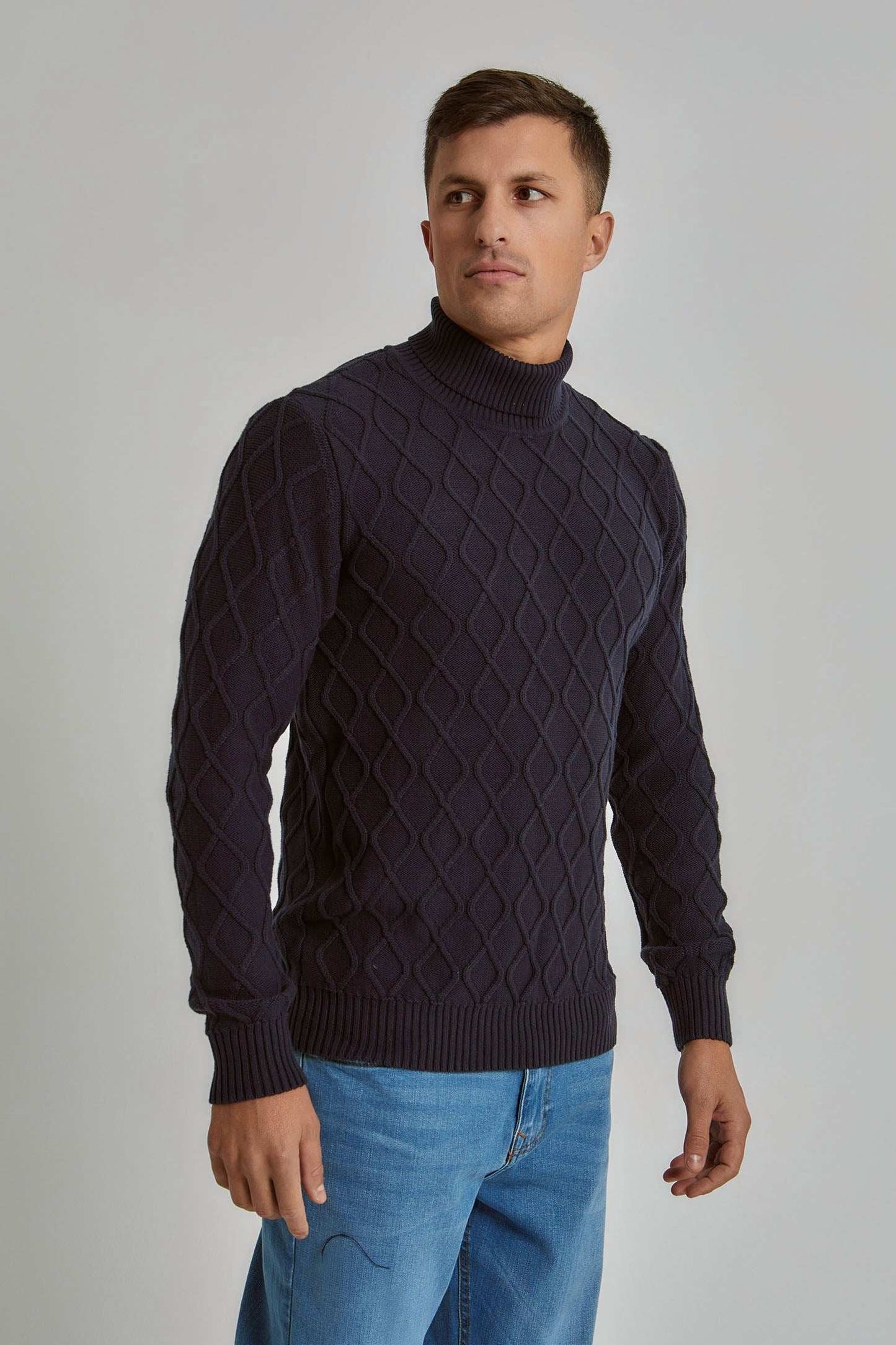 Men Regular Fit Pullover -  Blue
