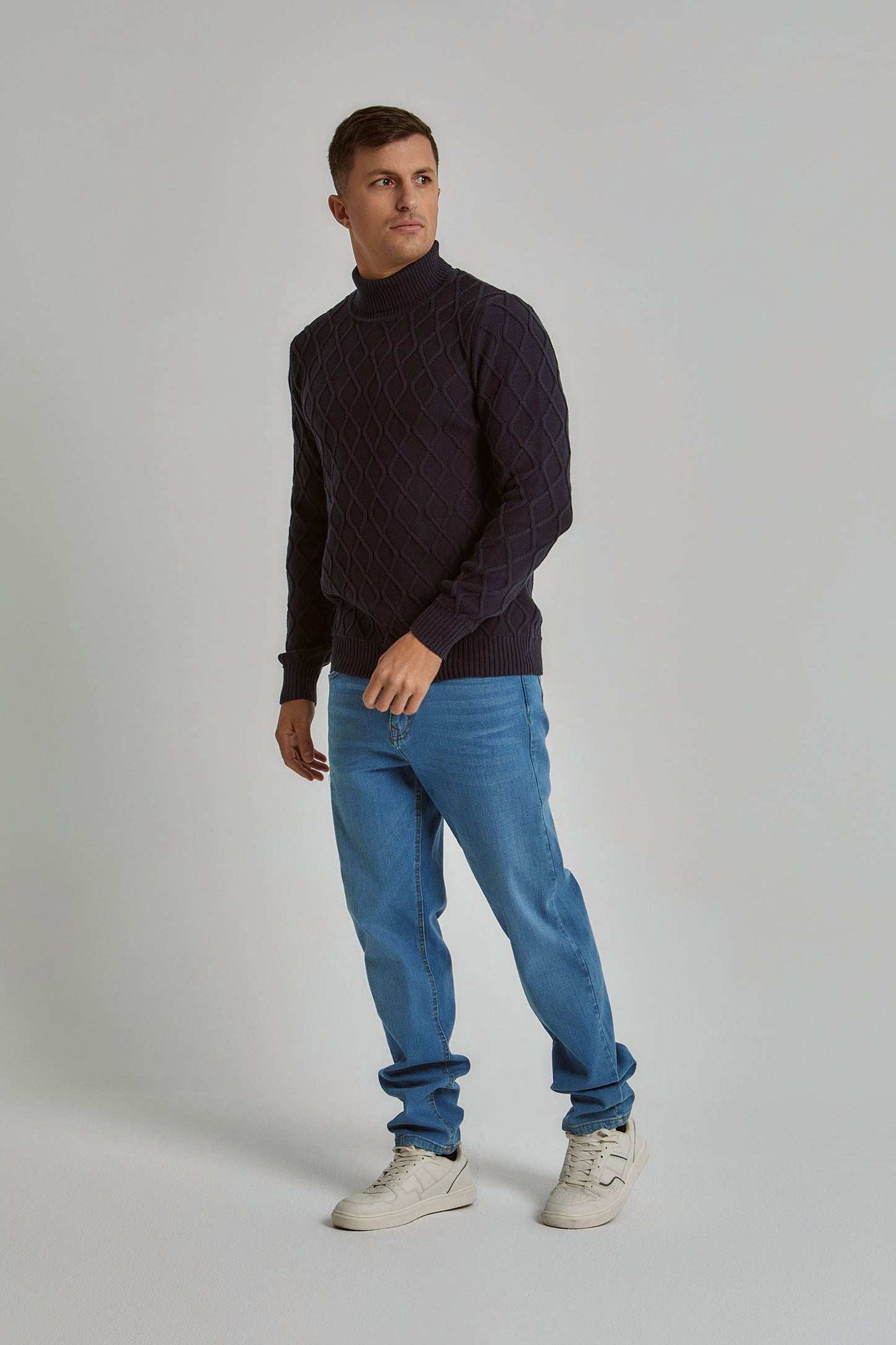 Men Regular Fit Pullover -  Blue