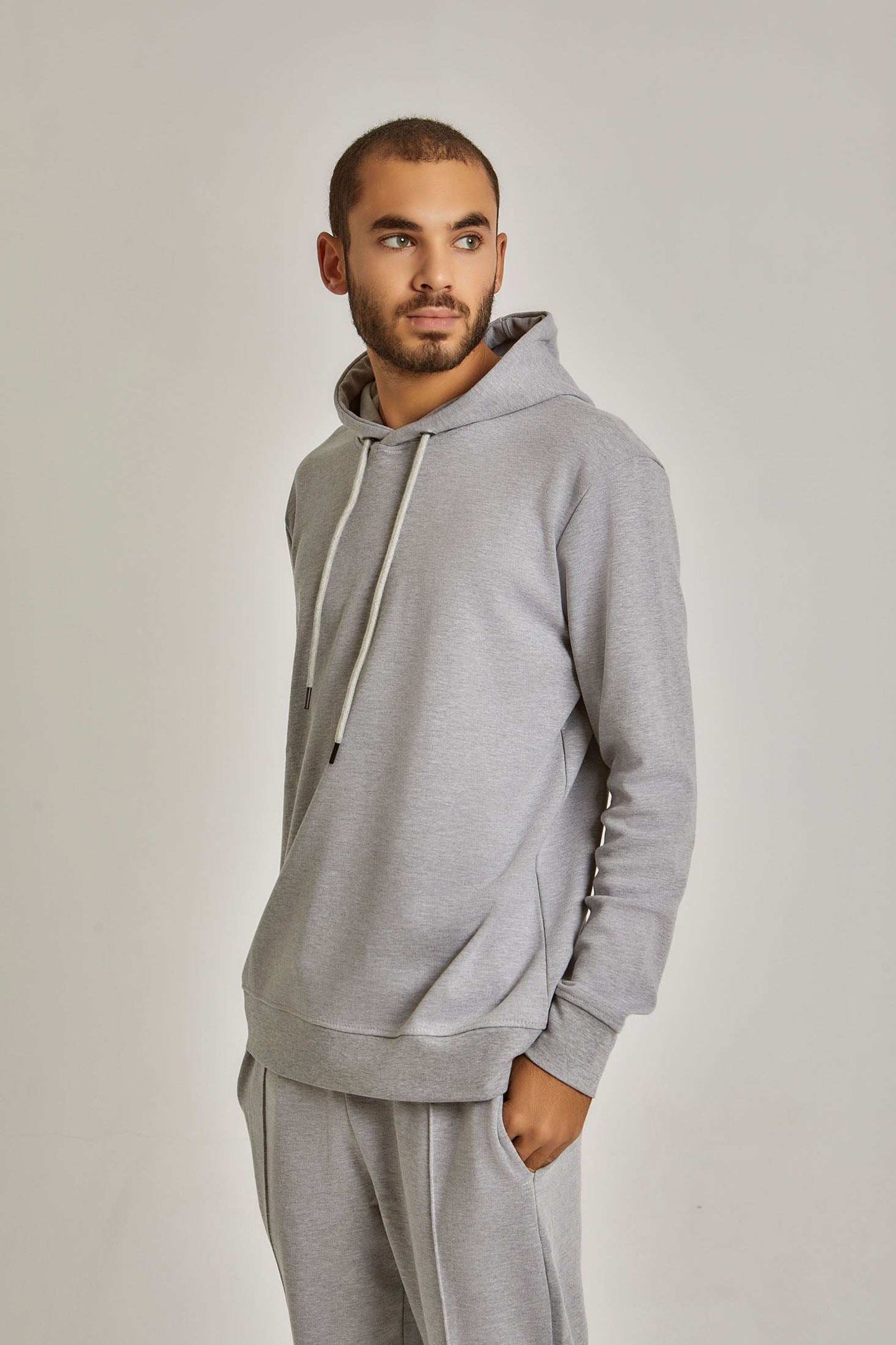 Men Regular Fit Sweat Shirt - Grey