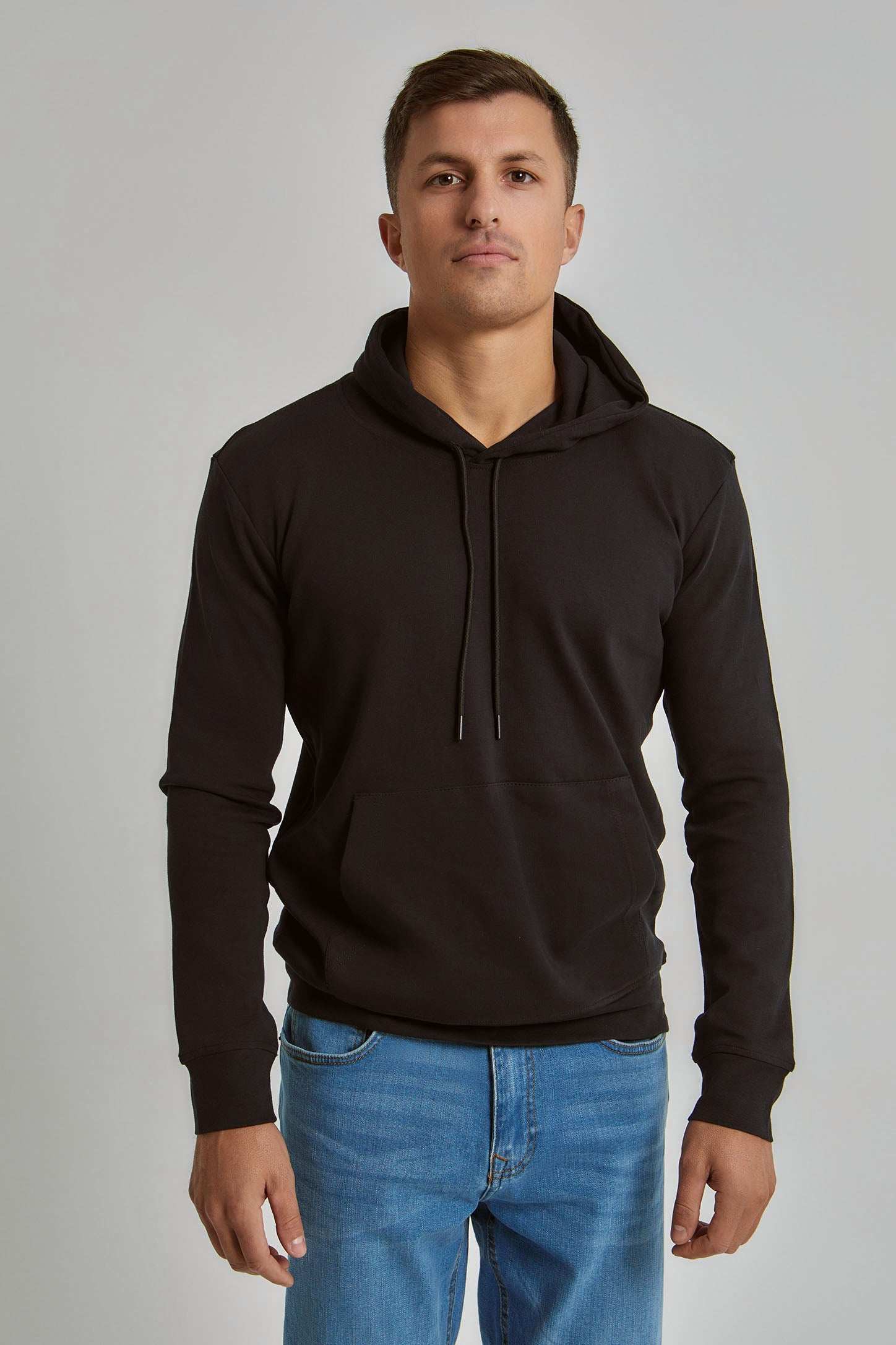 Men Regular Fit Sweat Shirt - Black
