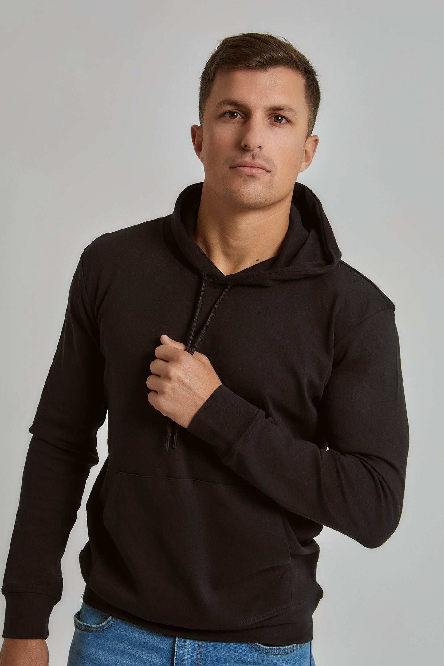 Men Regular Fit Sweat Shirt - Black