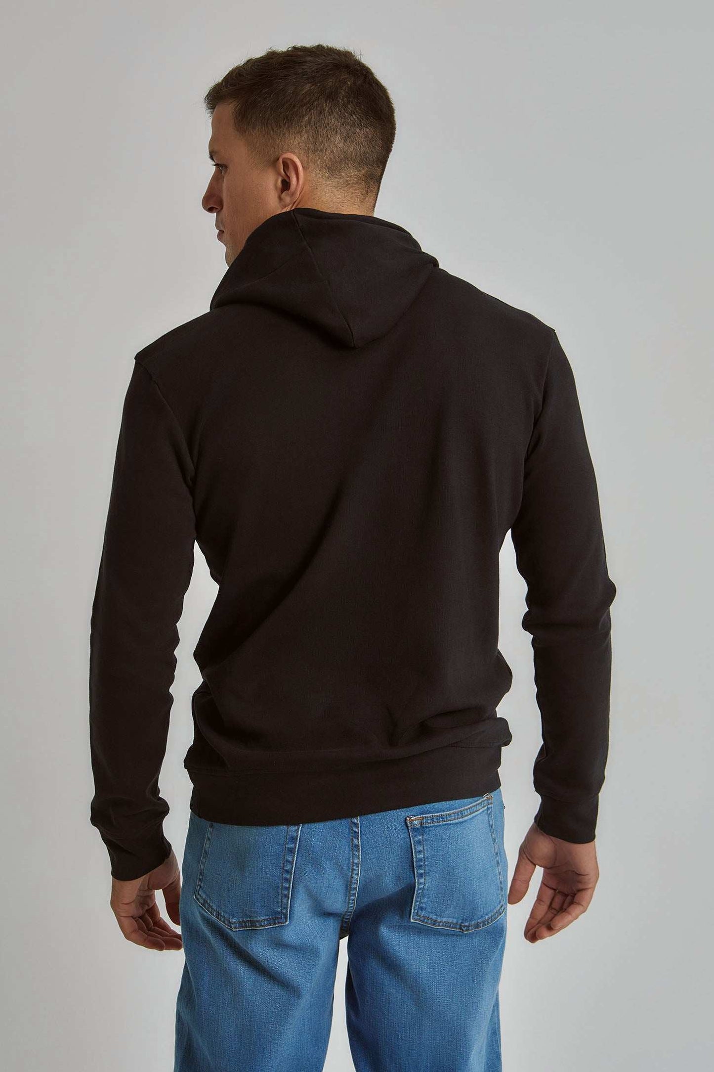 Men Regular Fit Sweat Shirt - Black