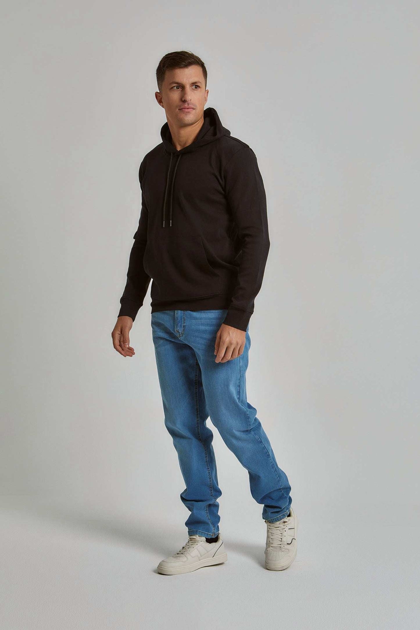 Men Regular Fit Sweat Shirt - Black