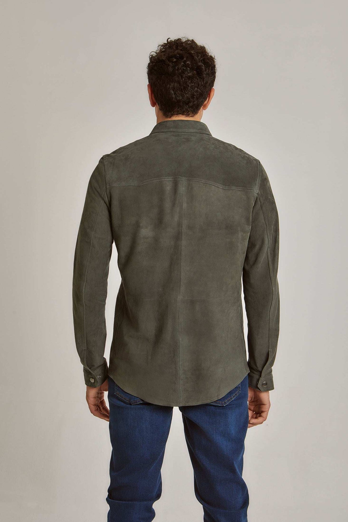 Men Regular Fit Over Shirt - Brown