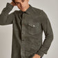 Men Regular Fit Over Shirt - Brown
