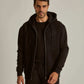 Men Regular Fit Sweat Jacket - Black