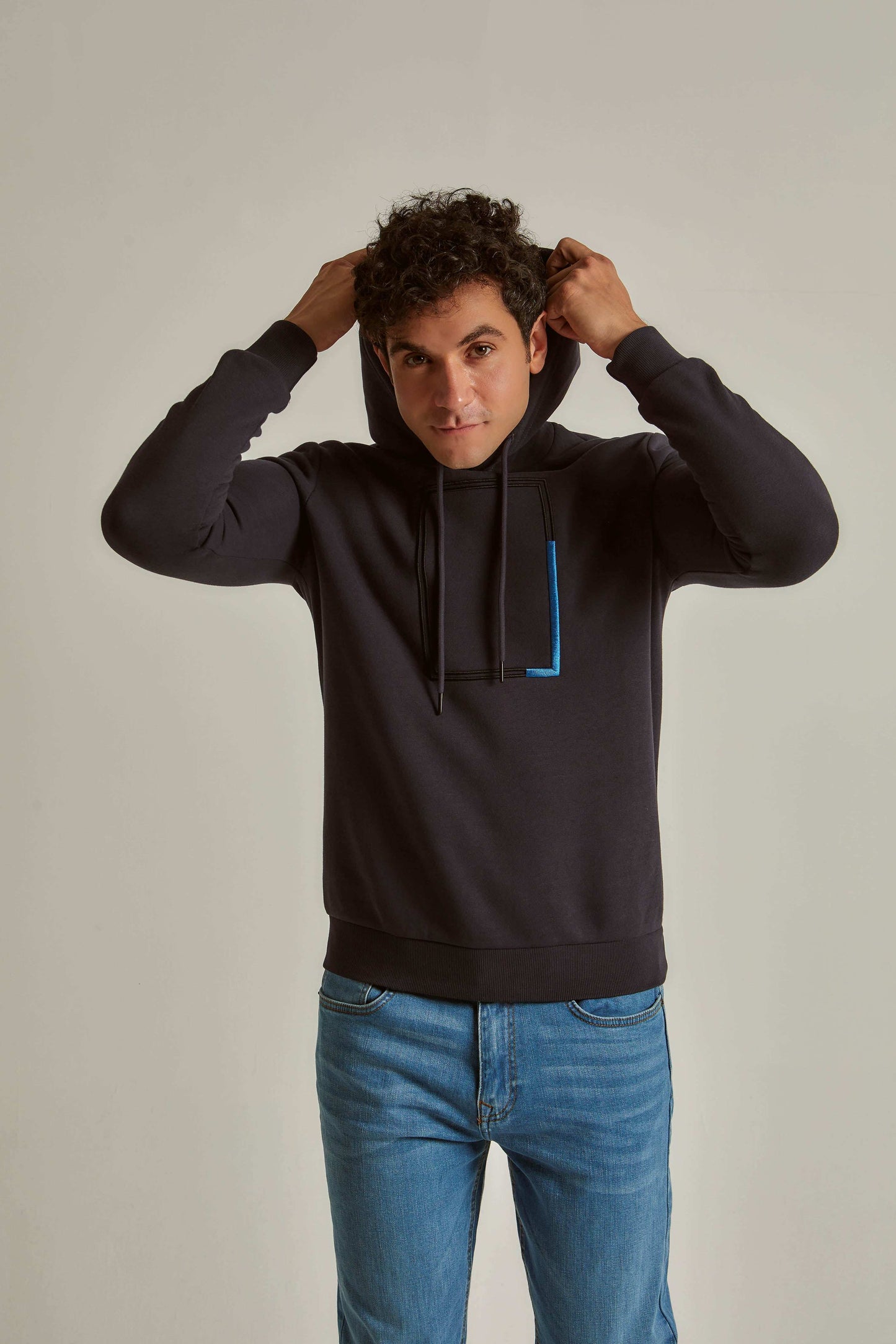 Men Regular Fit Sweat Shirt - Black