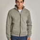Men Regular Fit Sweat Jacket - Grey