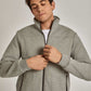 Men Regular Fit Sweat Jacket - Grey