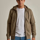 Men Slim Fit Sweat Jacket - Brown