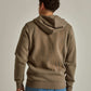 Men Slim Fit Sweat Jacket - Brown