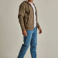 Men Slim Fit Sweat Jacket - Brown