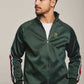 Men Regular Fit Sweat Jacket - Green
