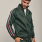 Men Regular Fit Sweat Jacket - Green