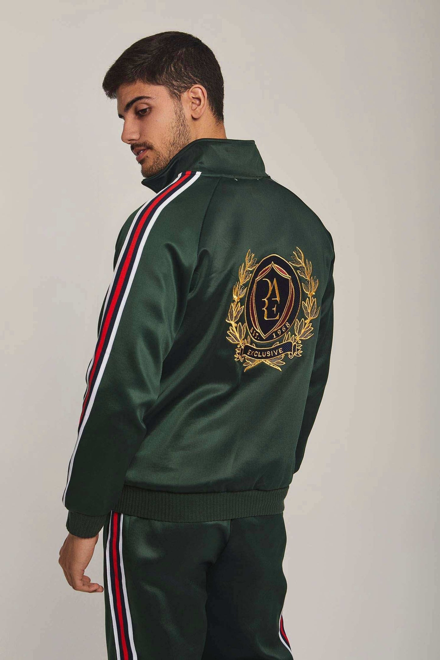 Men Regular Fit Sweat Jacket - Green