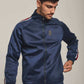 Men Regular Fit Sweat Jacket - Blue