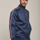 Men Regular Fit Sweat Jacket - Blue
