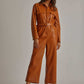 Women Regular Fit Jumpsuit - Brown