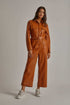 Women Regular Fit Jumpsuit - Brown