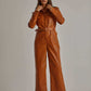 Women Regular Fit Jumpsuit - Brown
