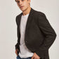 Men Regular Fit Blazer - Brown