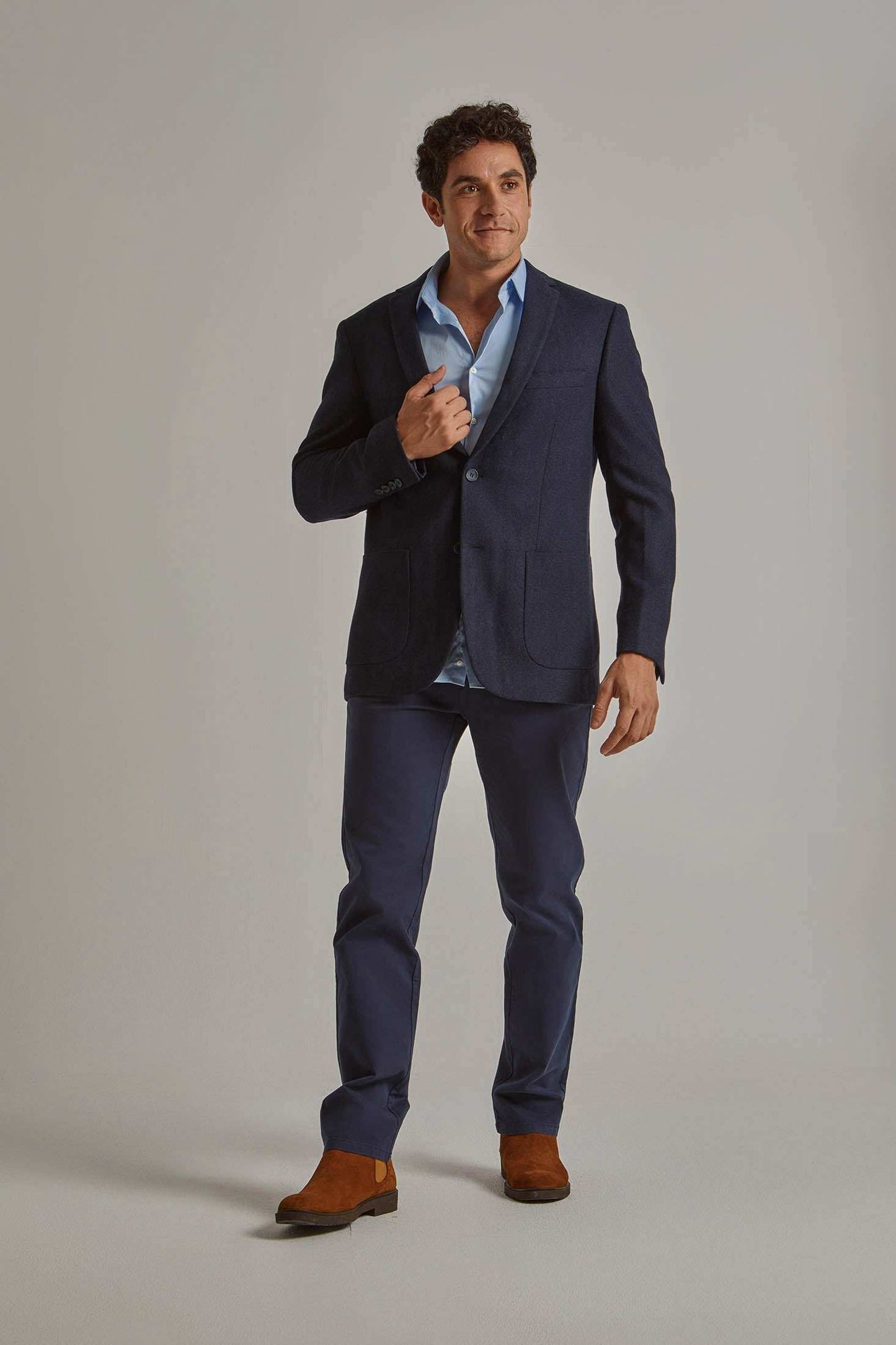 Men Regular Fit Blazer - Blue