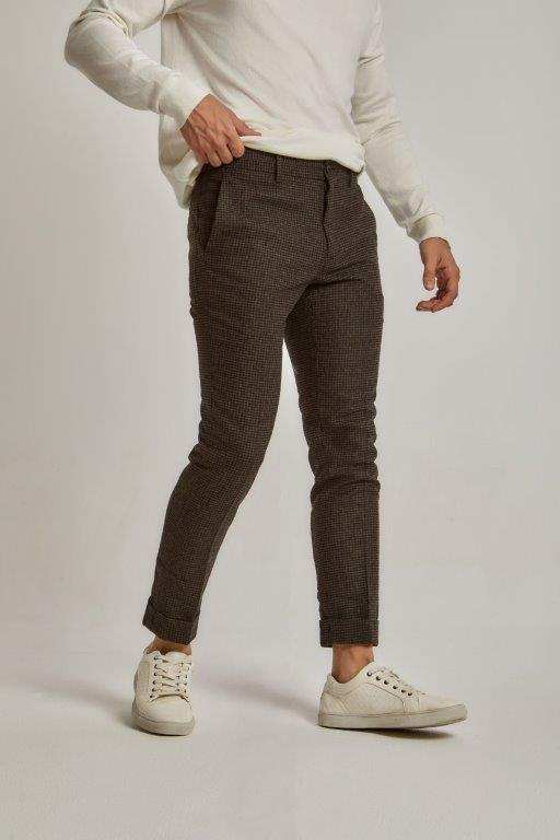 Men Regular Fit Pant - Brown
