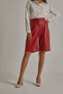 Women Regular Fit Shorts - Red
