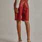 Women Regular Fit Shorts - Red