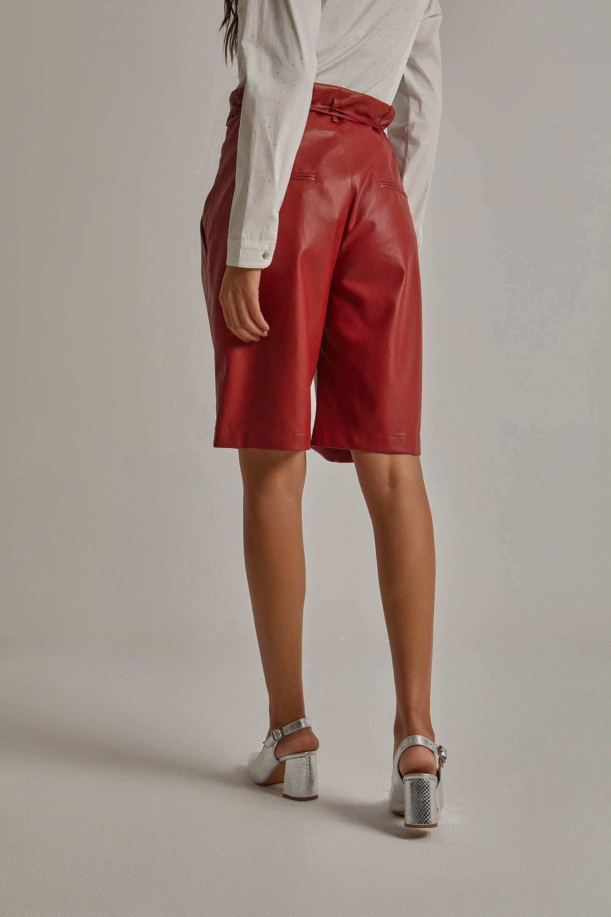 Women Regular Fit Shorts - Red