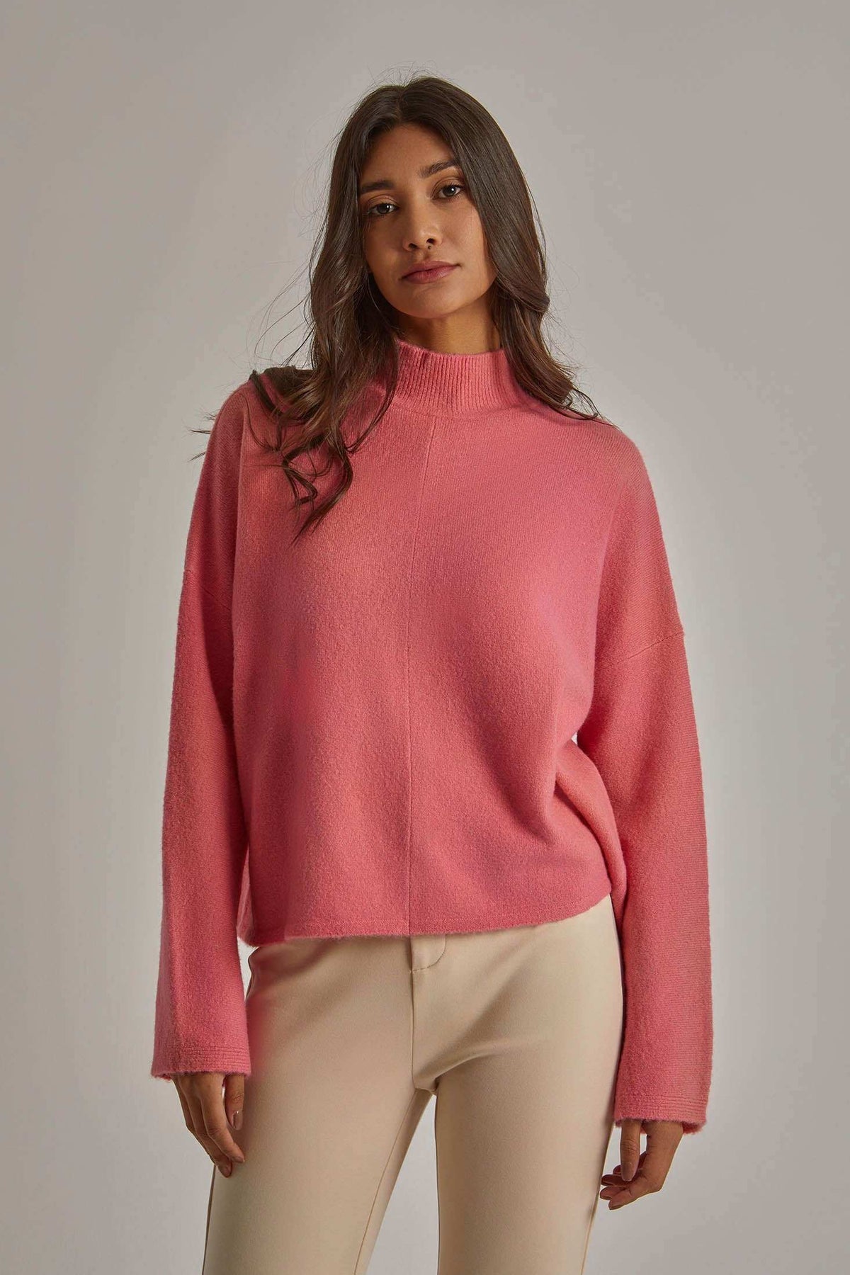 Women Regular Fit Pullover - Pink
