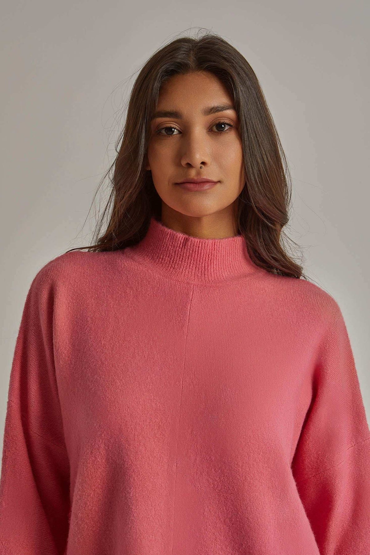 Women Regular Fit Pullover - Pink