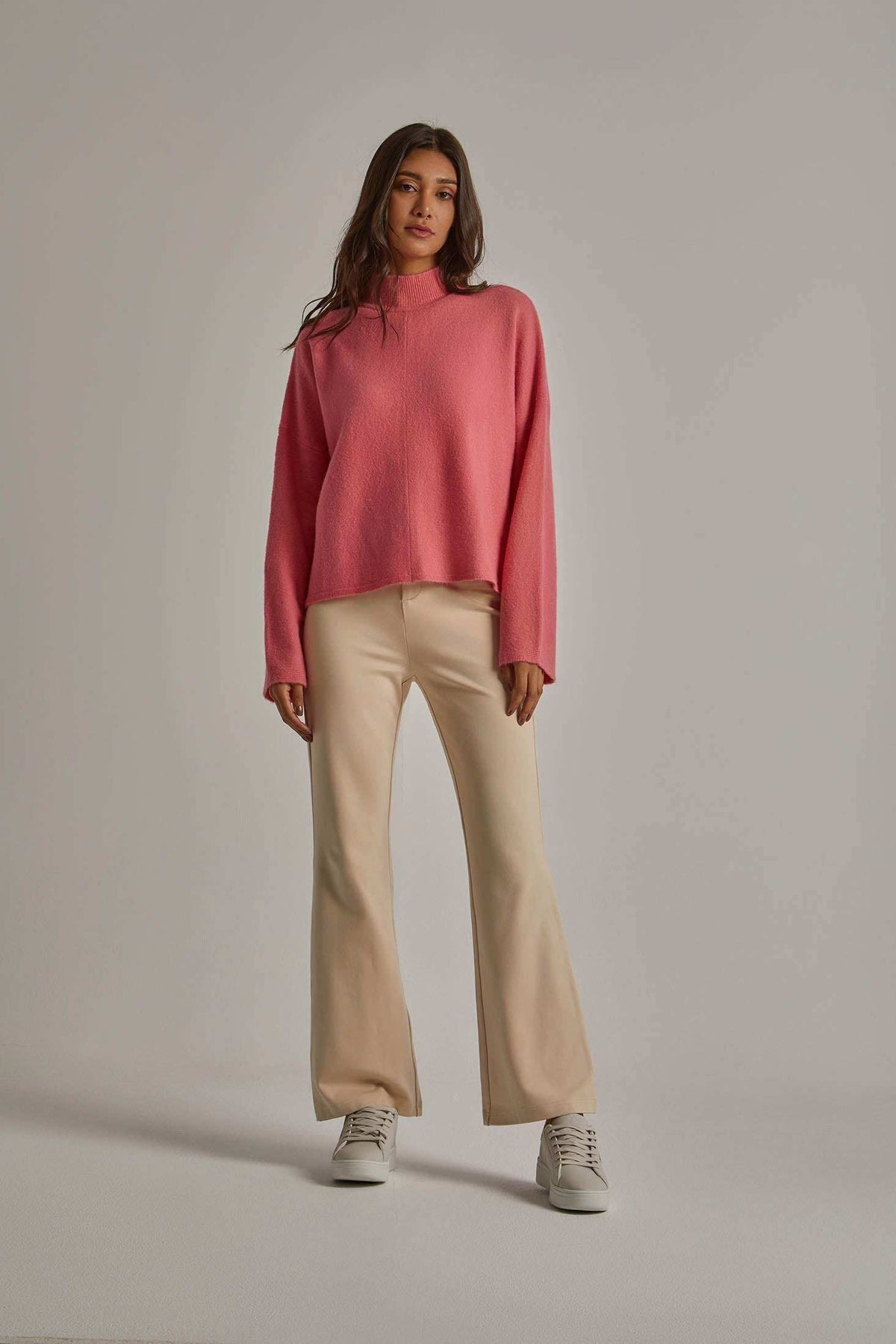 Women Regular Fit Pullover - Pink