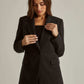 Women Regular Fit Jacket - Black