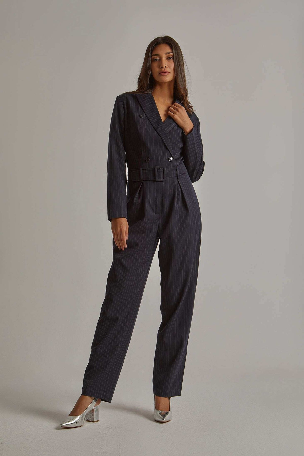 Women Regular Fit Jumpsuit - Navy